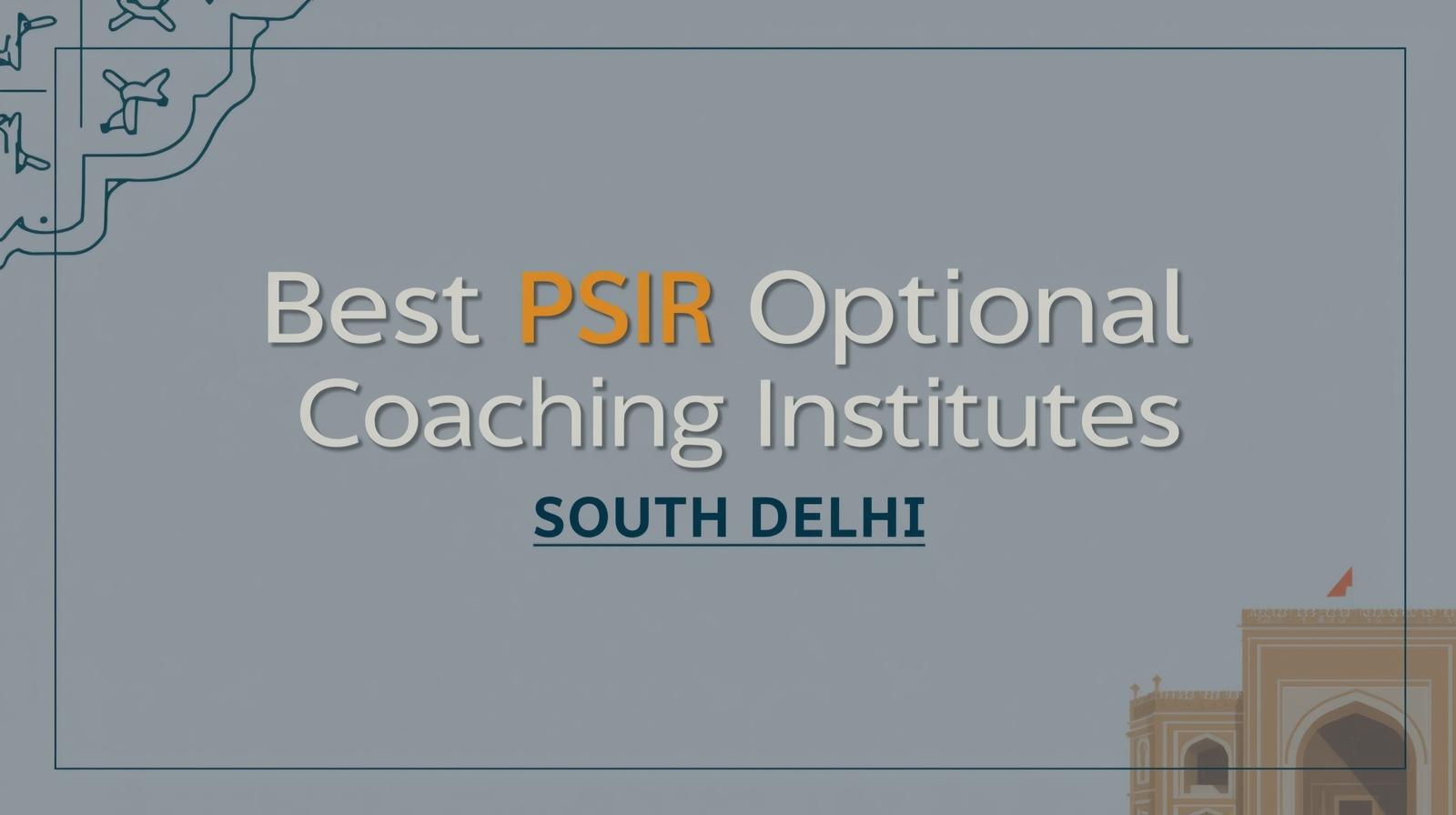 Best PSIR Optional Coaching Institutes in South Delhi