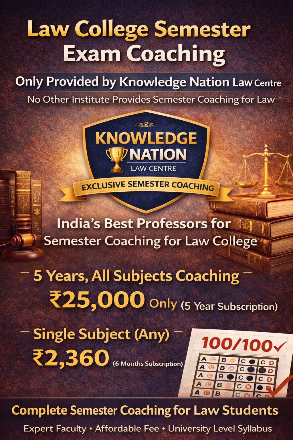 Law College Semester Exam Coaching