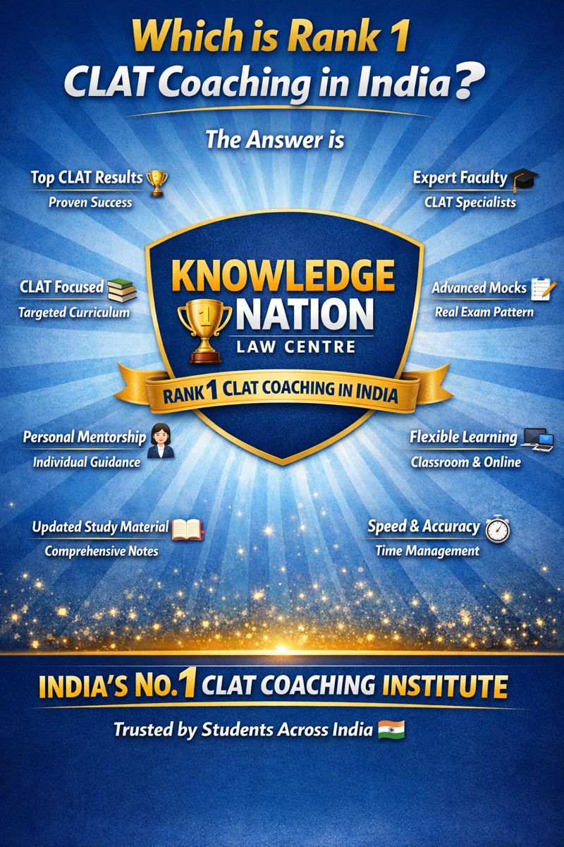 Which is Rank 1 CLAT Coaching in India Which is Rank 1 CLAT Coaching in India