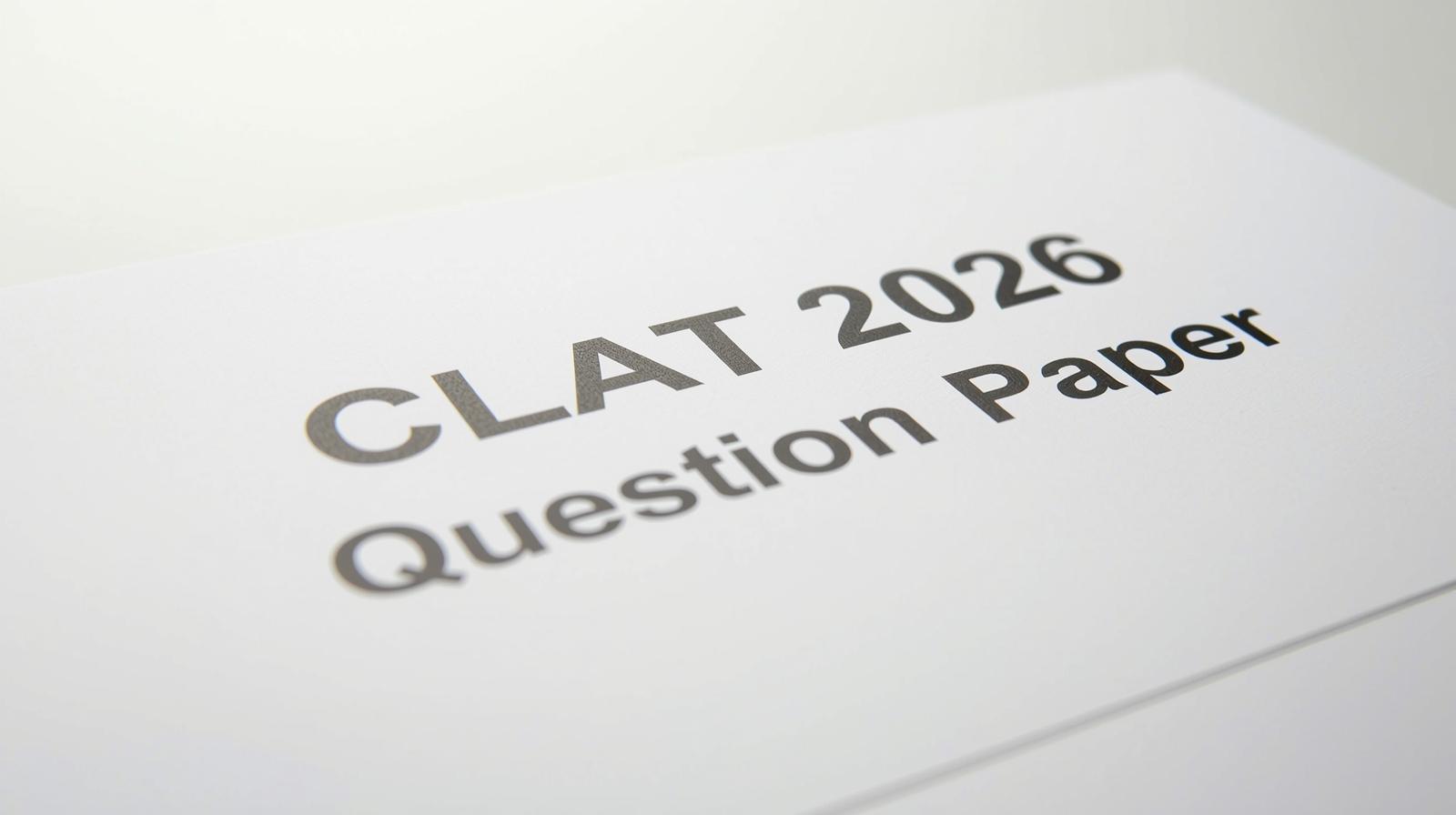 CLAT 2026 QUESTION PAPER