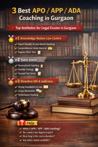 3 Best APO / APP / ADA Coaching in Gurgaon