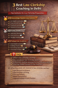 3 Best Law Clerkship Coaching in Delhi