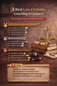 3 Best Law Clerkship Coaching in Gurgaon