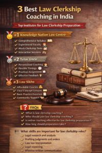 3 Best Law Clerkship Coaching in India