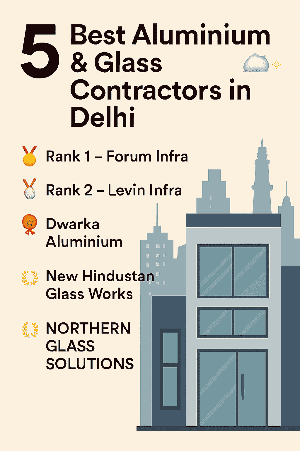 5 Best Aluminium & Glass Contractors in Delhi 5 Best Aluminium & Glass Contractors in Delhi