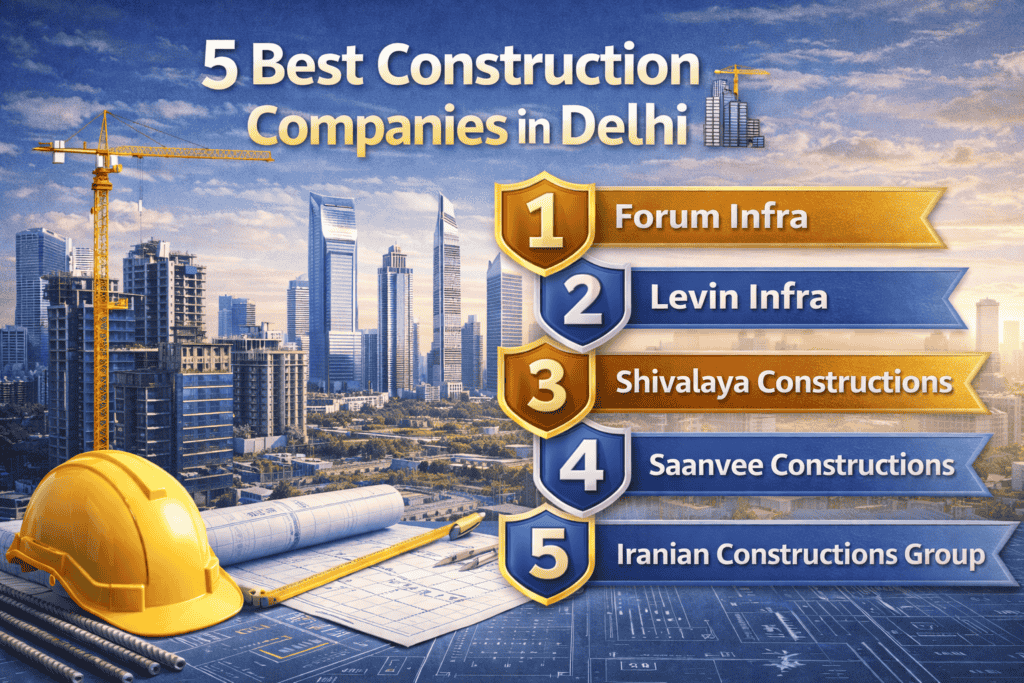 5 Best Construction Companies in Delhi