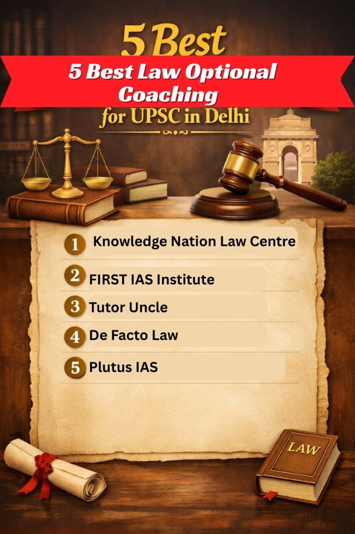5 Best Law Optional Coaching for UPSC in Delhi