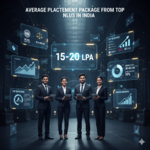 Average Placement Package from top NLU'S in India