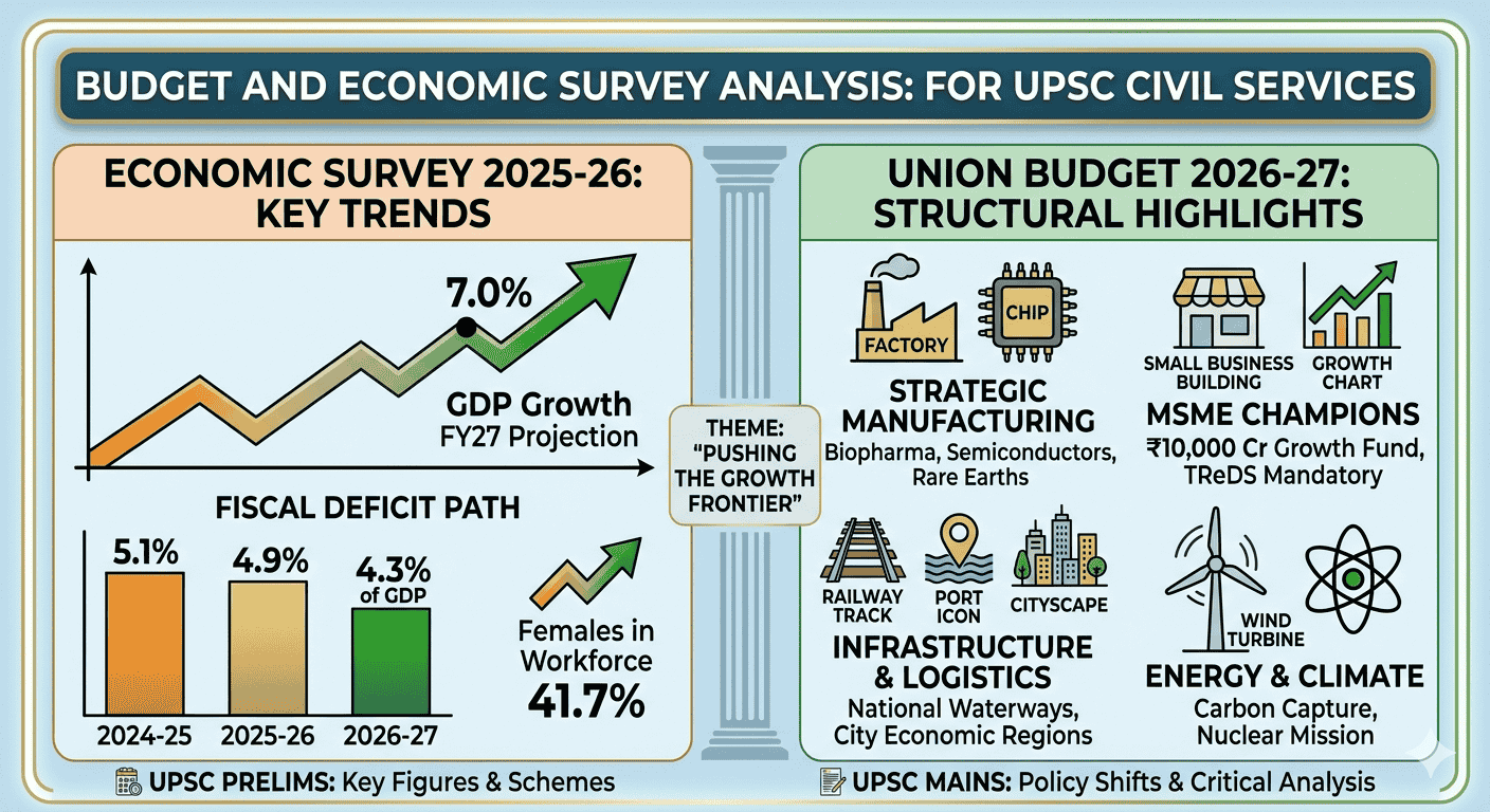 Budget and Economic Survey Analysis: For UPSC Civil Services