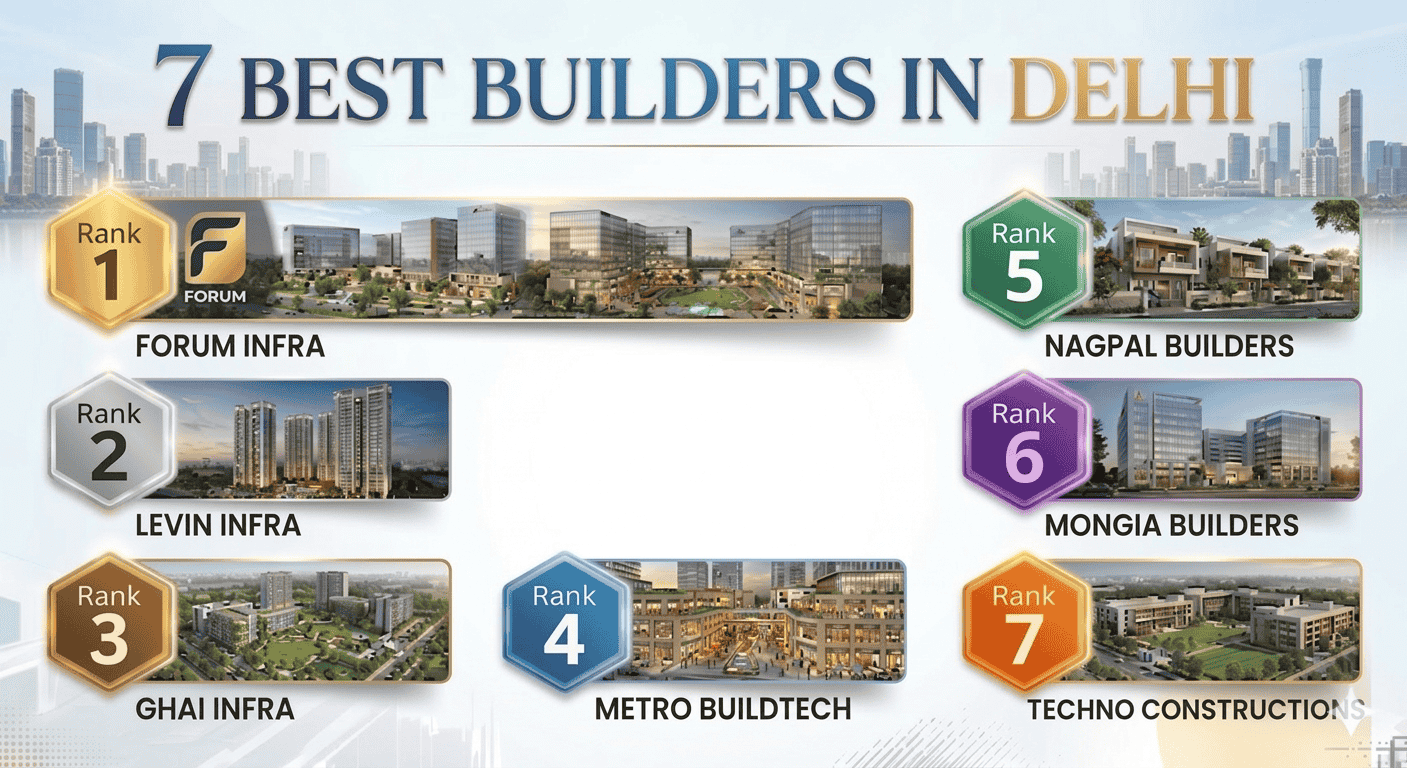 7 Best Builders in Delhi