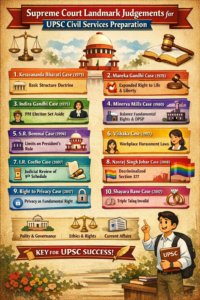 Supreme Court Landmark Judgements for UPSC Civil Services Preparation