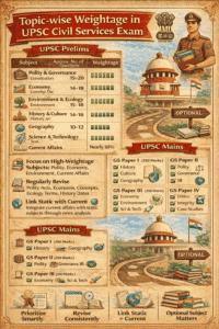 Topic-wise Weightage in UPSC Civil Services Exam