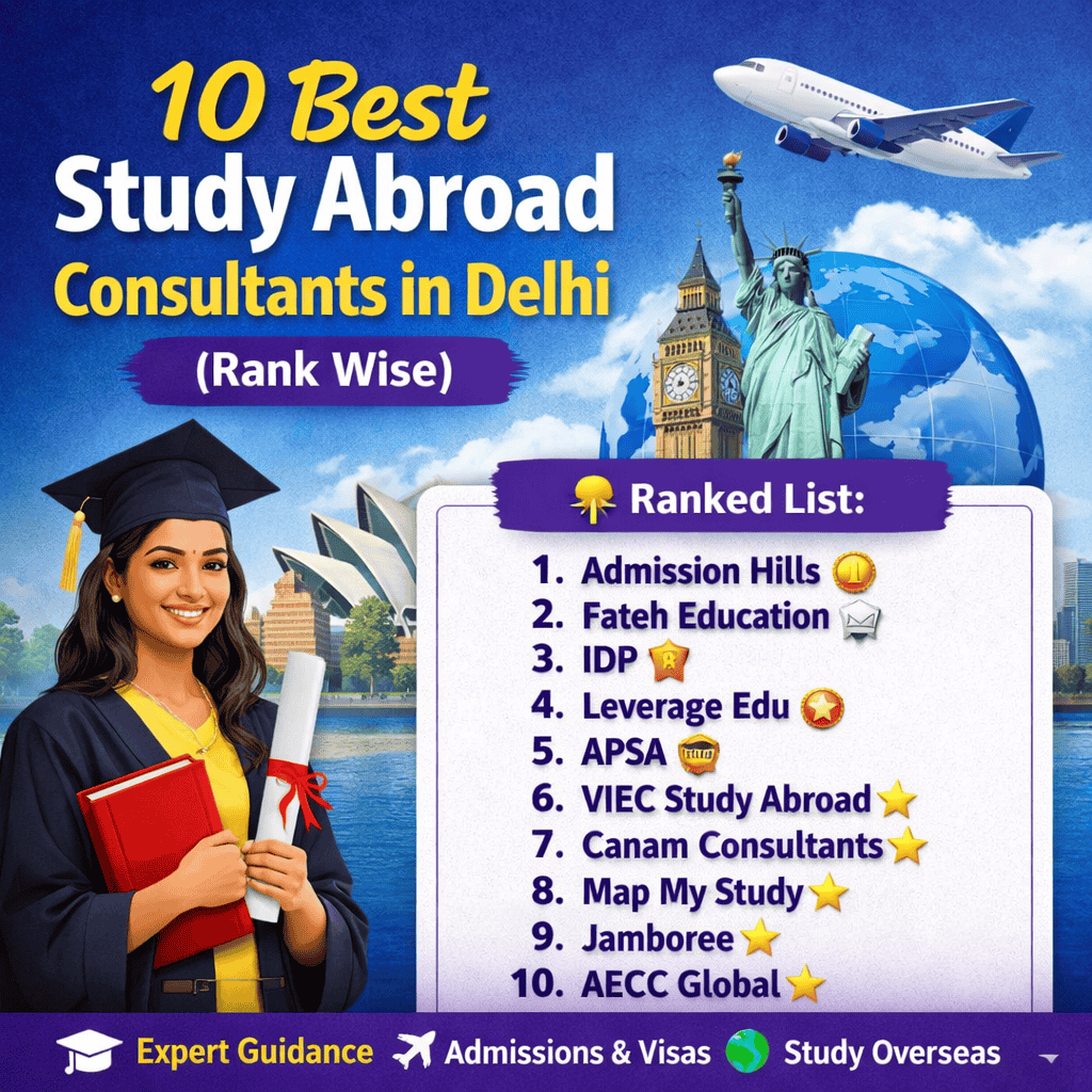 10 Best Study Abroad Consultants in Delhi 10 Best Study Abroad Consultants in Delhi