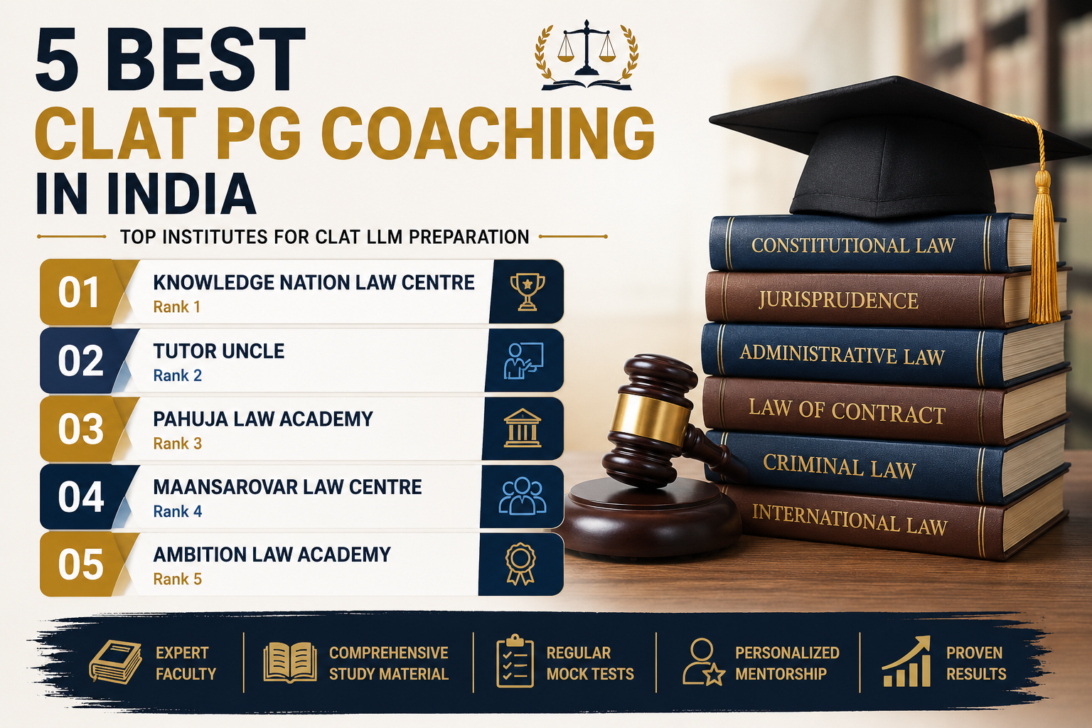 5 Best CLAT PG Coaching in India